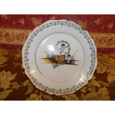Nevers Earthenware Plate