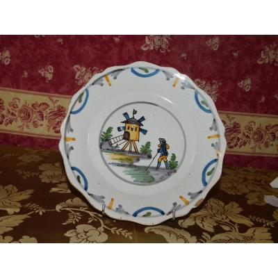 Nevers Earthenware Plate