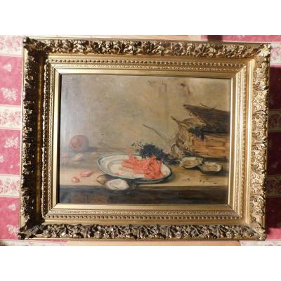 Huile Sur Toile Nature Morte