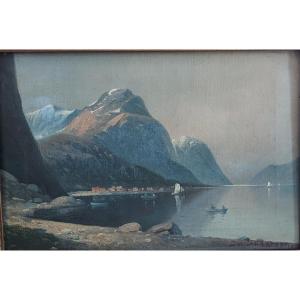Julius Andersen (1857/1924), Hst Signed "fjord"