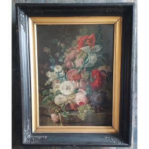 Th.van Brussel:hsp,signed "bouquet Of Flowers"