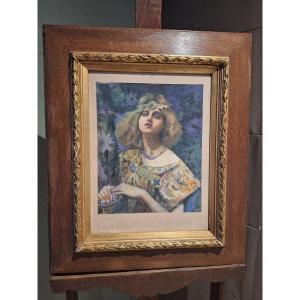 Gaston Bussiere 1862-1928 Study For Salammbô, Published 1907