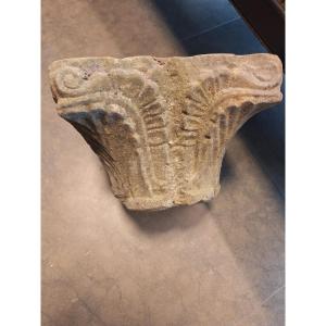 Romanesque Period Stone Capital 