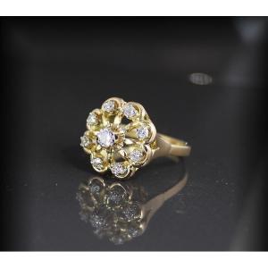 Gold And Diamond Ring 