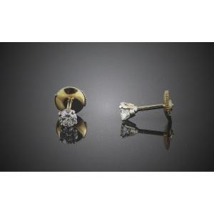 Diamond Earrings, 2 X 0.26 Ct