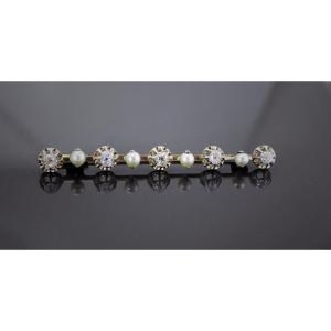 Gold And Diamond Brooch - Early 20th Century