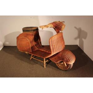 Wicker And Bamboo Sculpture