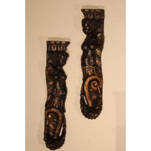 Pair Of 18 Eme Architecture Elements