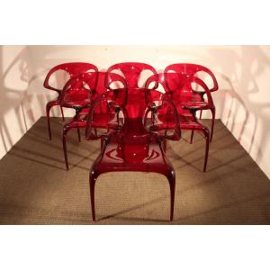 Series Of 6 Roche Bobois Chairs