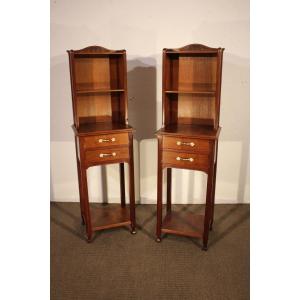 Pair Of Art Nouveau Bedside Tables