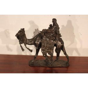  Orientalist Bronze By Ernesto Bazzaro