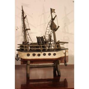 Model Ship Circa 1900