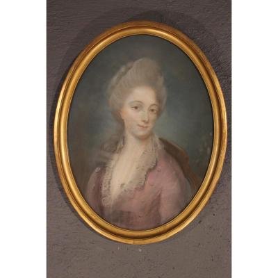 Pastel Portrait Of Woman