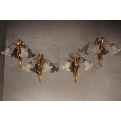 Series Of Four Louis XVI Sconces