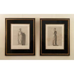 Two Neoclassical Engravings Of Ceres And Hygiene