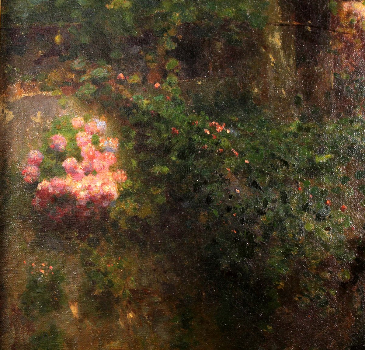 Olio su tela 56 x 44.5 firmato Rubens Santoro ( 1859 - 1841 )-photo-2