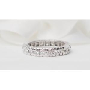 American Platinum And Diamond Wedding Band 0.92ct
