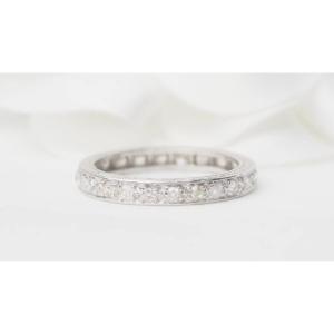 American Platinum And Diamond Wedding Band 0.80ct 