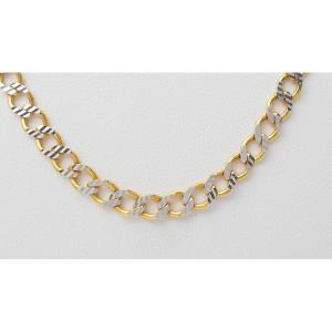 Yellow Gold Fancy Mesh Necklace 