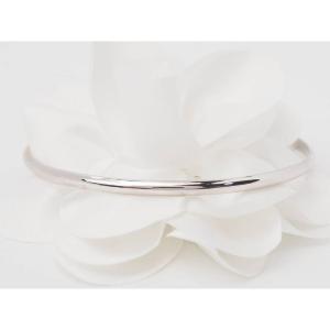 Half Bangle Bracelet In White Gold