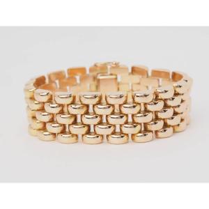 Rose Gold Rice Grain Mesh Bracelet