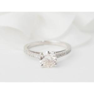White Gold And Diamond Solitaire Ring 1.20ct