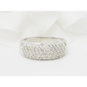 White Gold And Diamond Bangle Ring