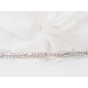 White Gold And Diamond 1.10ct River Bracelet