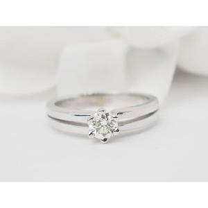 White Gold And 0.45ct Diamond Solitaire Ring
