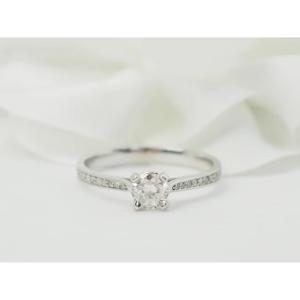 White Gold And 0.35ct Diamond Solitaire Ring
