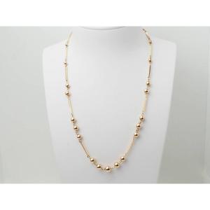 Rose Gold Ball Necklace
