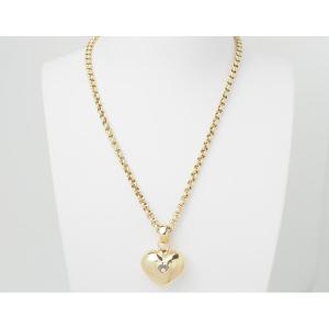 Chopard Happy Diamonds Necklace In Yellow Gold And Diamond