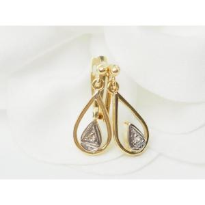 Yellow Gold And Brilliant-cut Sleeper Earrings