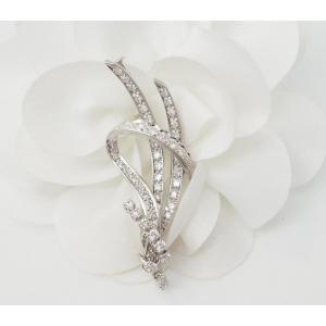 Vintage White Gold And Diamond Brooch