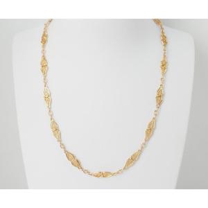 Filigree Mesh Necklace In Yellow Gold