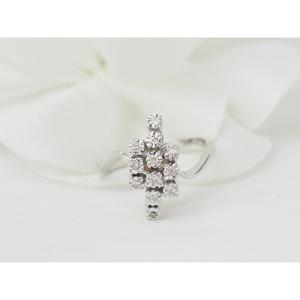 Vintage Ring In White Gold And Diamonds