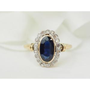 Pompadour Ring In Yellow Gold And Diamonds 