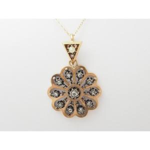 Napoleon III Pendant In Rose Gold And Diamonds 