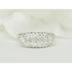 Antique Wedding Ring, Diamonds 1ct White Gold