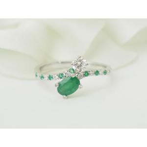 Ring Mauboussin Duo d'Espérance White Gold Emerald