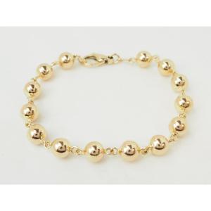Marseille Bracelet In 18-carat Gold - Regular Beads 8 Mm