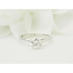 0.94 Carat Lfg-certified Diamond Solitaire In White Gold