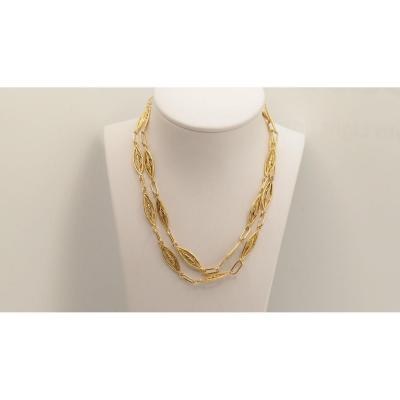Collier Filigrane En Or Jaune 18 Kt