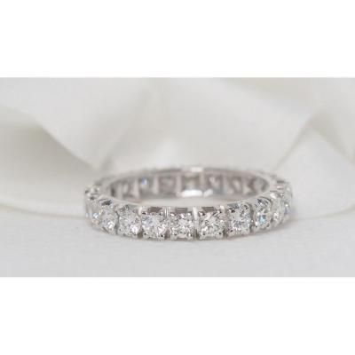 Alliance Américaine En Platine Et Diamants