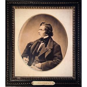 Eugène Delacroix - Original Photograph By Pierre Petit. Albumen Print.