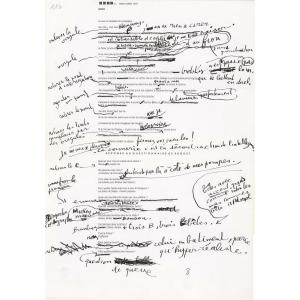  Serge Gainsbourg - Proust's Aphorisms And Questionnaire. Autograph Notes.