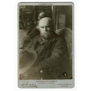 Paul Verlaine - Original Photograph Of The Poet By Charles Gerschel.