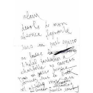 Serge Gainsbourg - Autograph Letter Signed