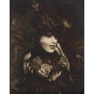 Pierre Molinier - Photomontage. "the Doll In Front Of The Painting The Time Of Death"