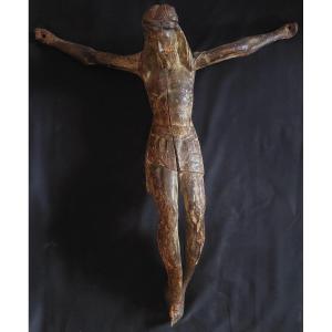 Christ In Wood 15th Century. France (auvergne)